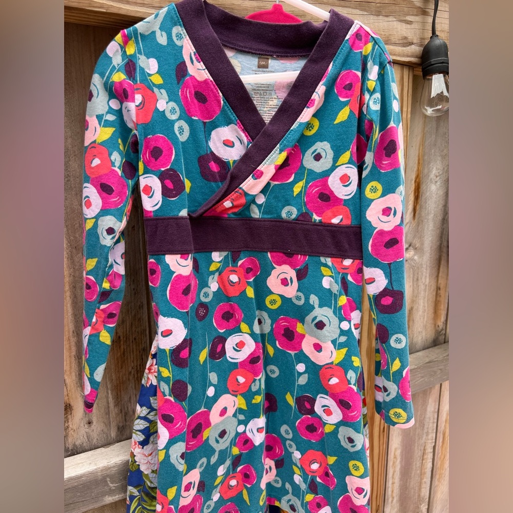 Tea Collection Dress: Floral 3/4 Sleeve Size 6